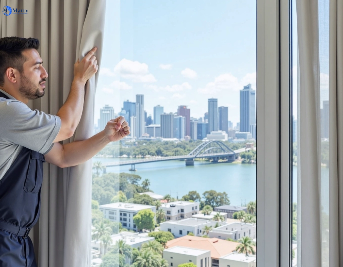 Professional curtain steam cleaning service fairy-meadow-nsw QLD by Matty Curtain Cleaning